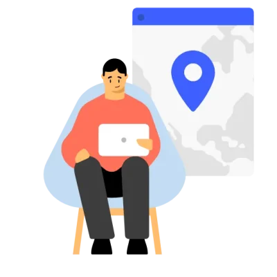 vpn app security man siting laptop map md domain hosting vps